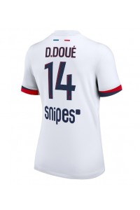 Paris Saint-Germain Desire Doue #14 Jalkapallovaatteet Naisten Vieraspaita 2025-26 Lyhythihainen